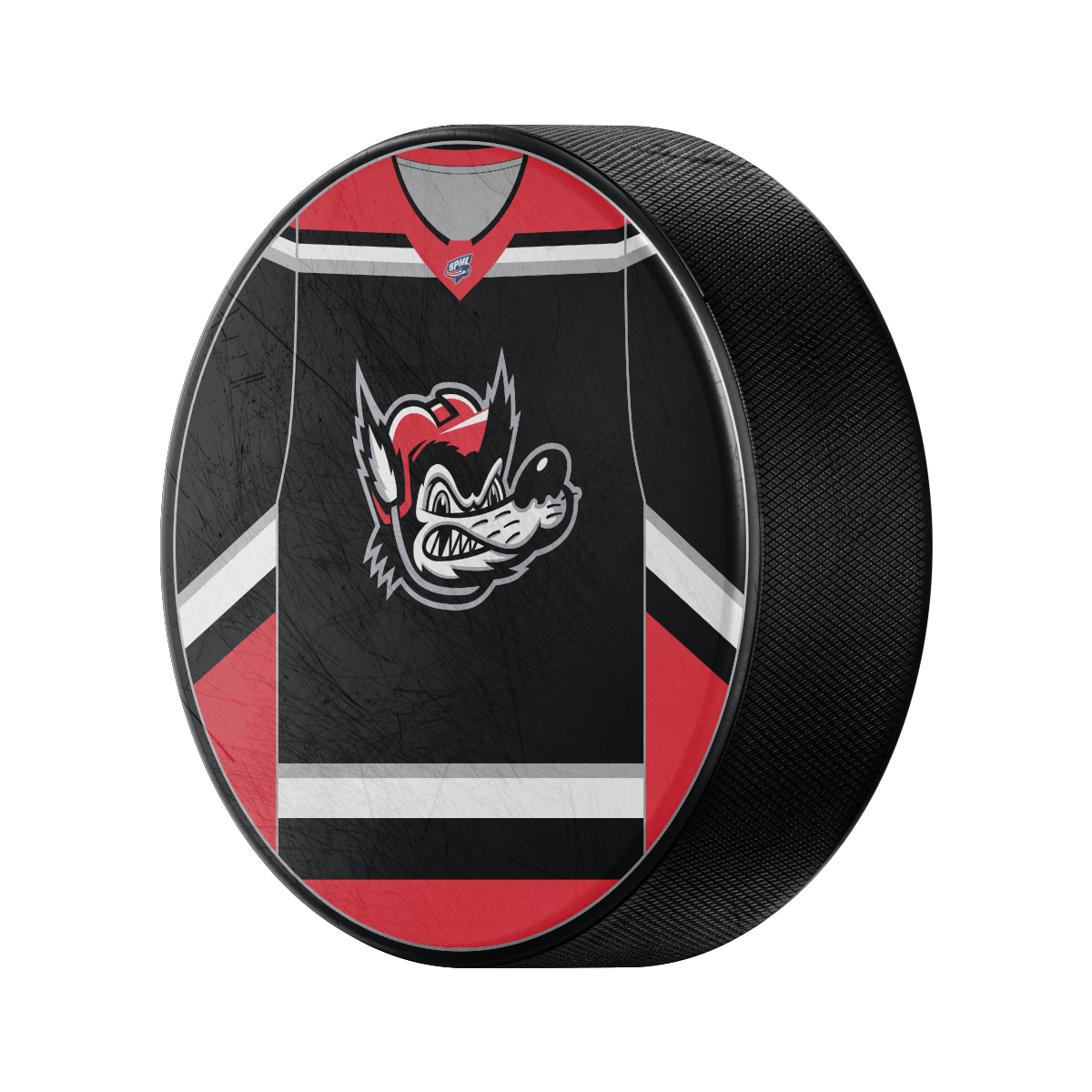 Havoc Crest Home Jersey Puck