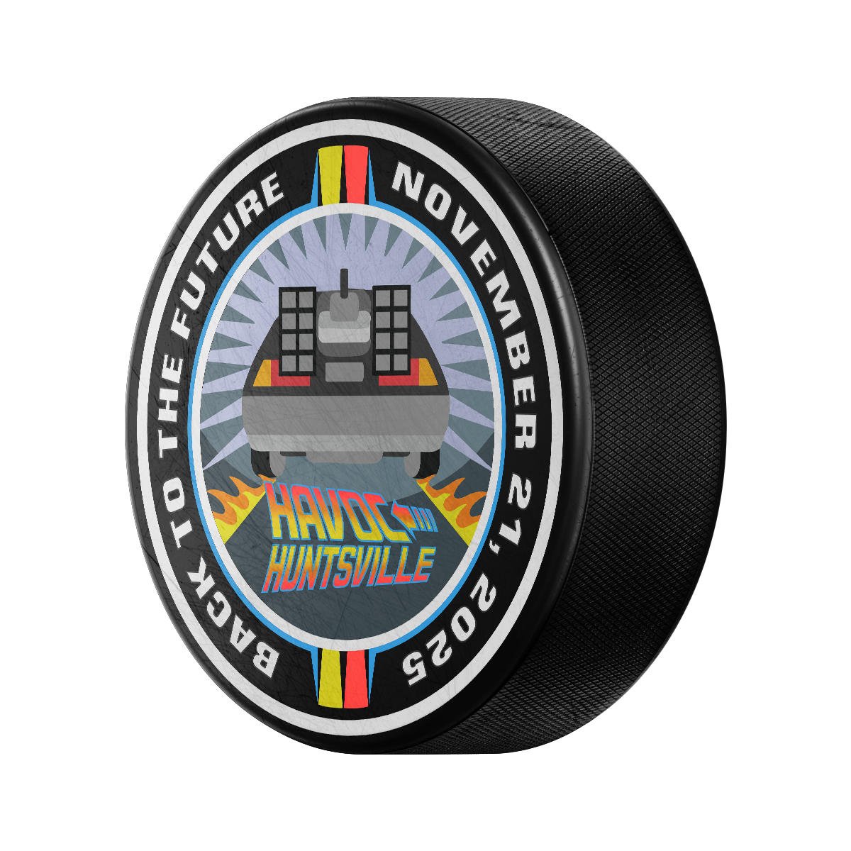Back To The Future Night Official Game Puck