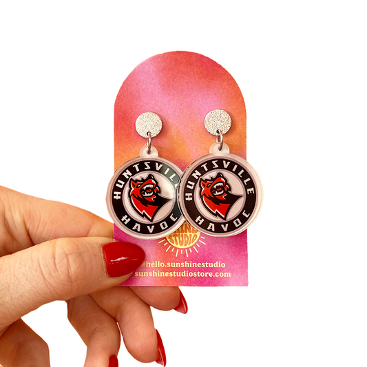 Classic Logo Drop Earrings