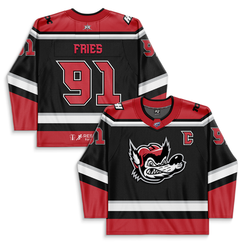 #91 Connor Fries Crest Home Adult Authentic Jersey