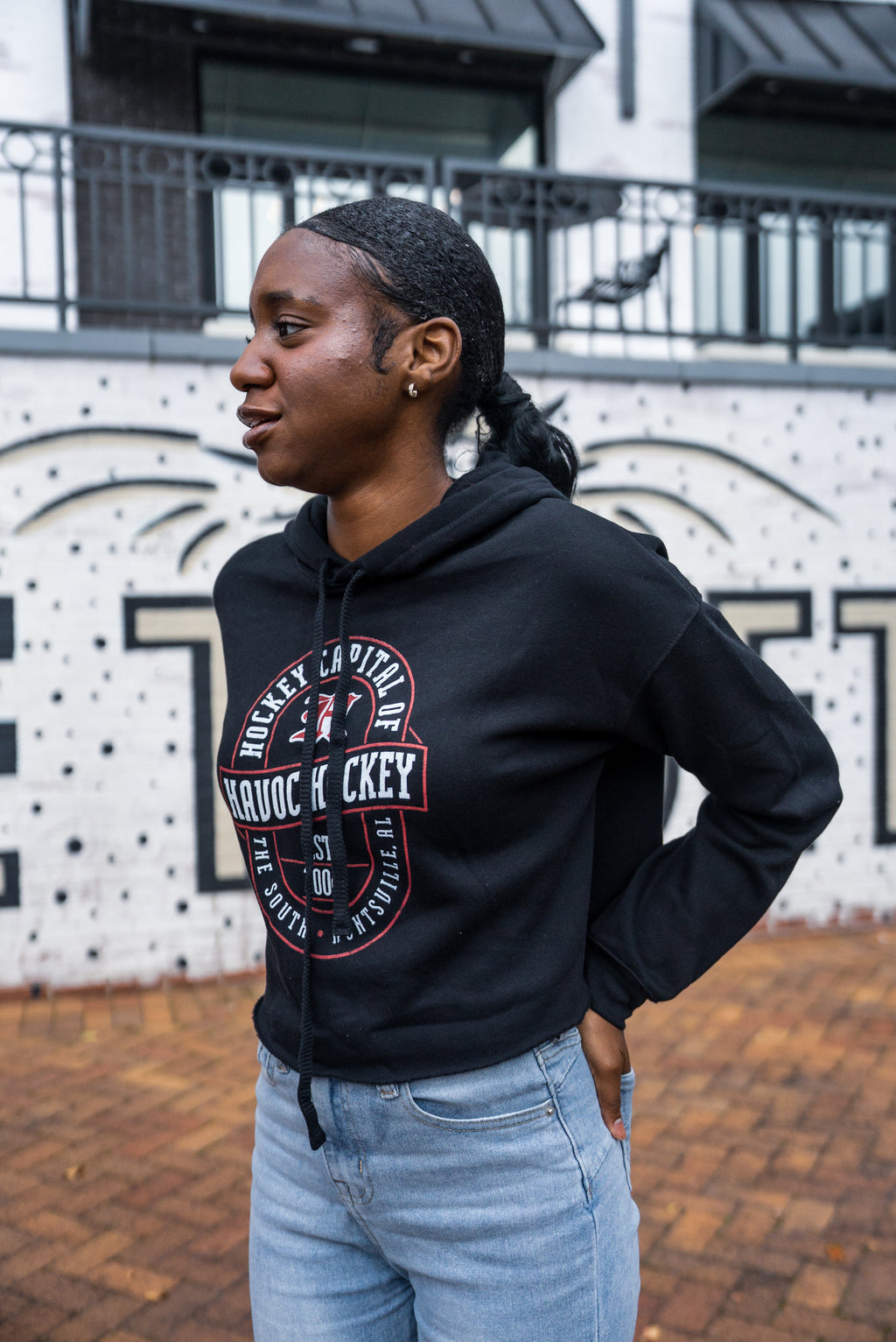 Hockey Capital Women's Crop Hoodie