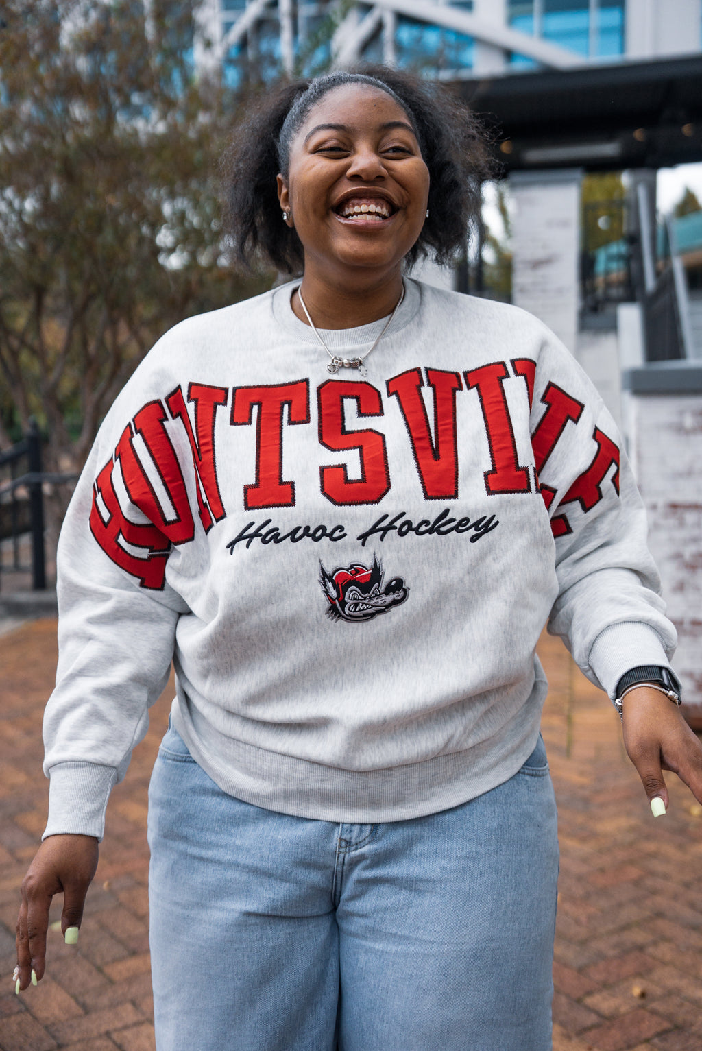 Havoc Crest Flannigan Oversized Fleece Women's Crewneck