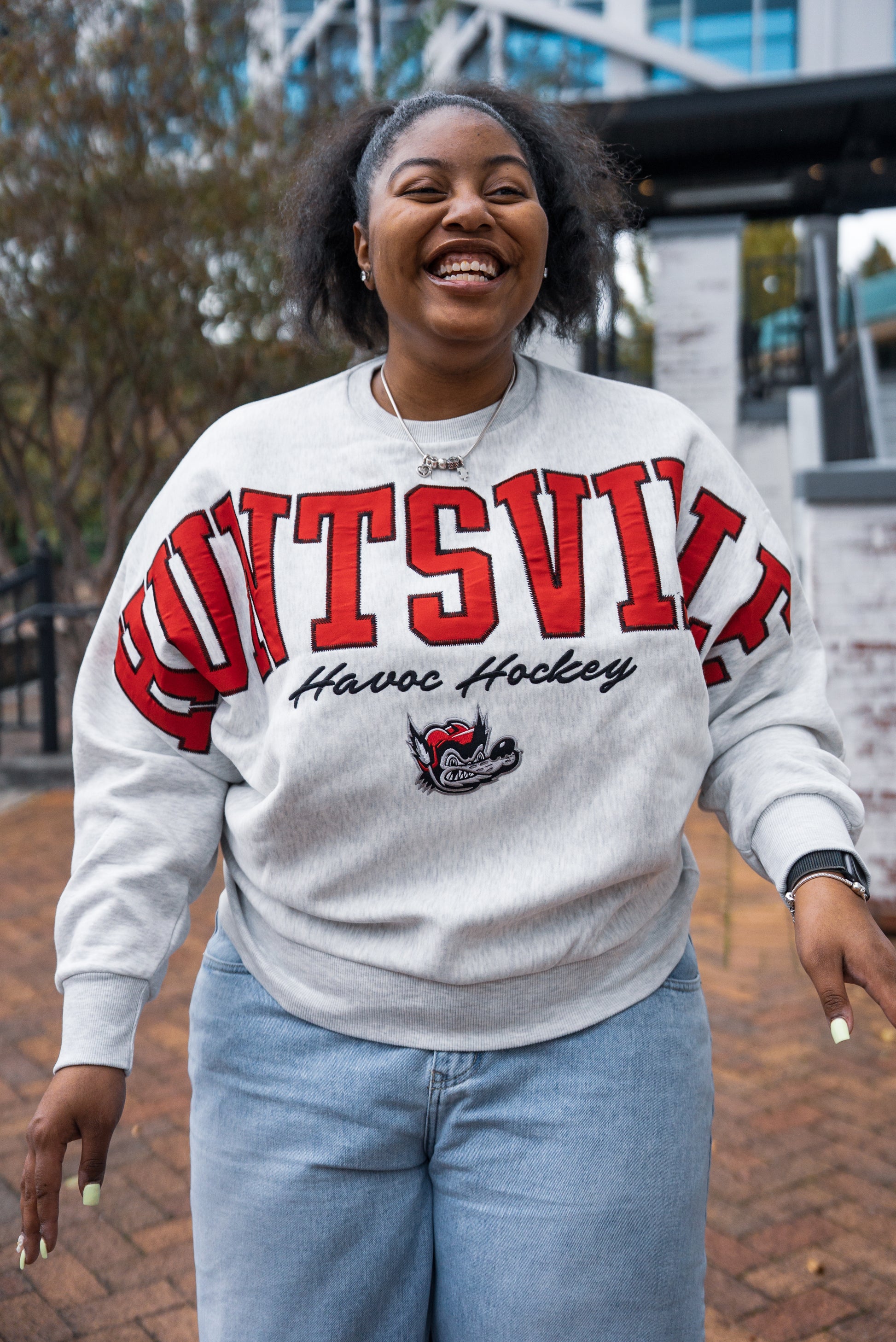 Havoc Crest Flannigan Oversized Fleece Women's Crewneck