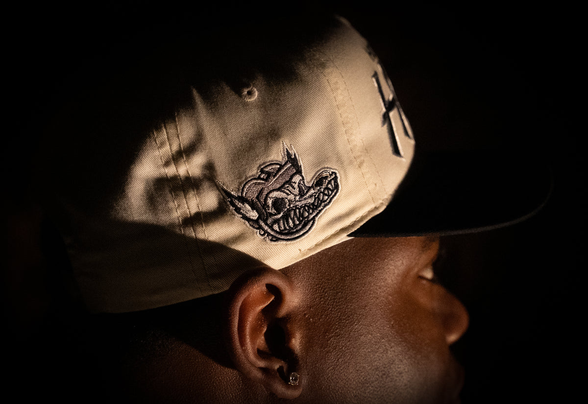 Bone & Stone Retro Script Dynasty 500 Snapback Cap
