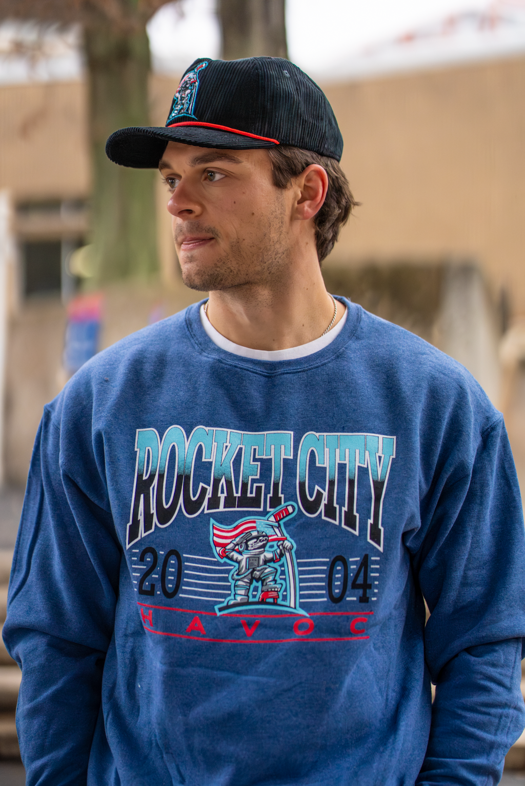 Rocket City Skater Celly Corduroy Snapback Cap