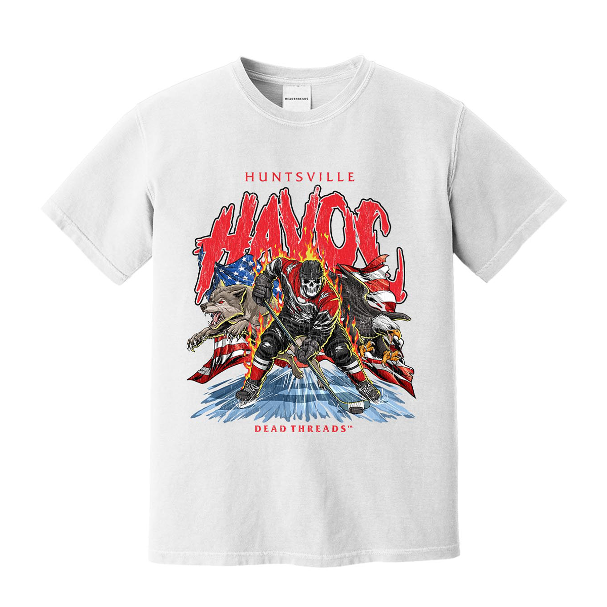 Dead Threads x Huntsville Havoc Freedom White T-Shirt