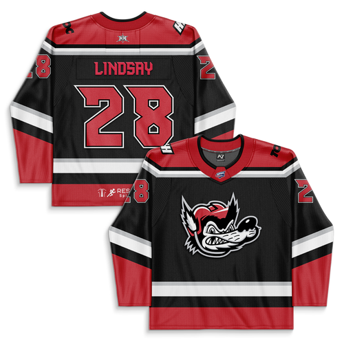 #28 Ethan Lindsay Crest Home Adult Authentic Jersey