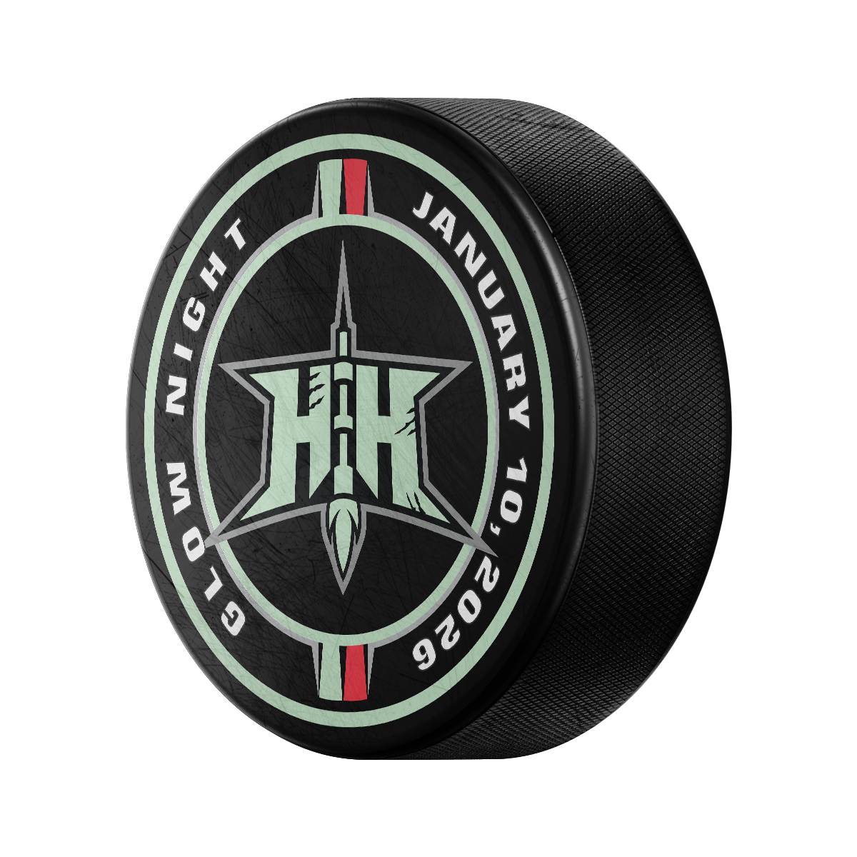 Glow Night Official Game Puck