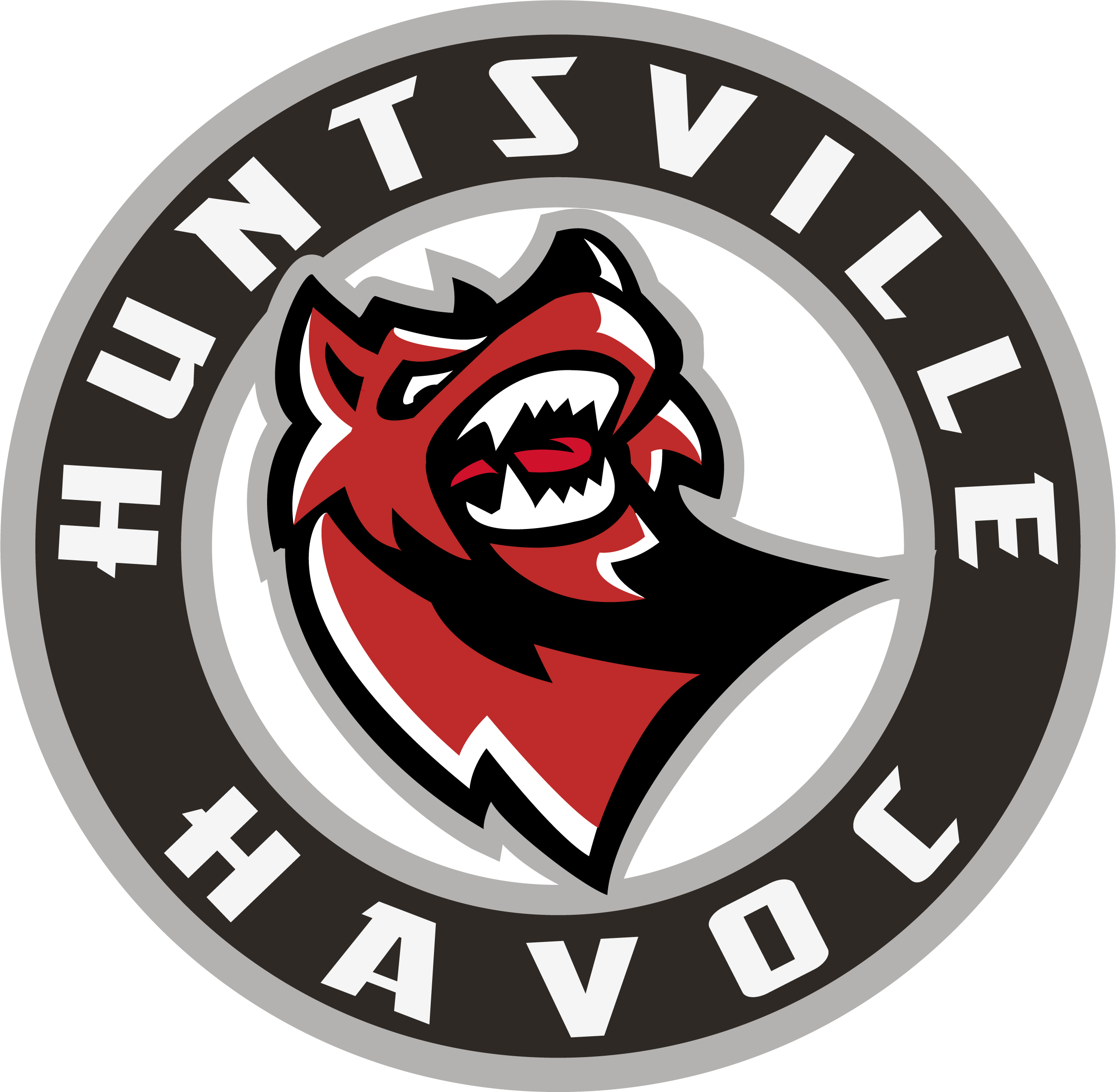 Huntsville Havoc Adult Jersey Red One Size Hockey Minor League Autographed  Promo