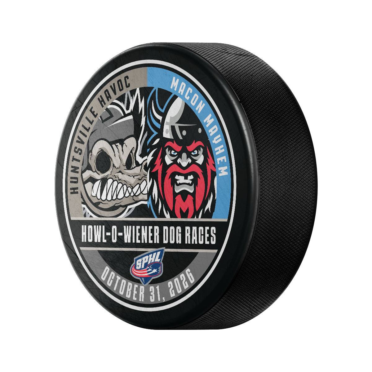 Howl-O-Wiener Dog Race Official Game Puck