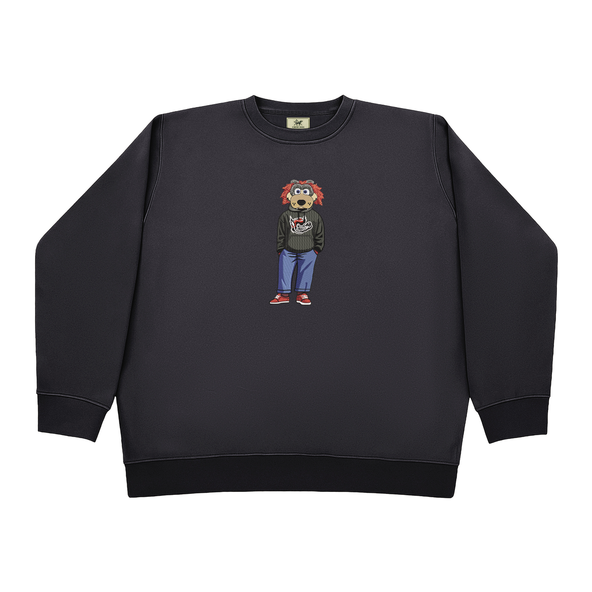 Chaos x Crew Dog Charcoal Crewneck