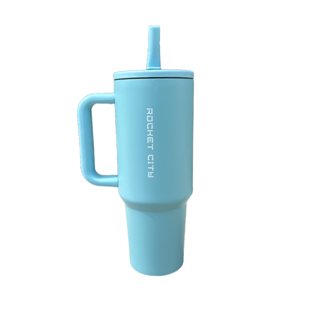 Rocket City Commander 40oz Flip Straw Tumbler