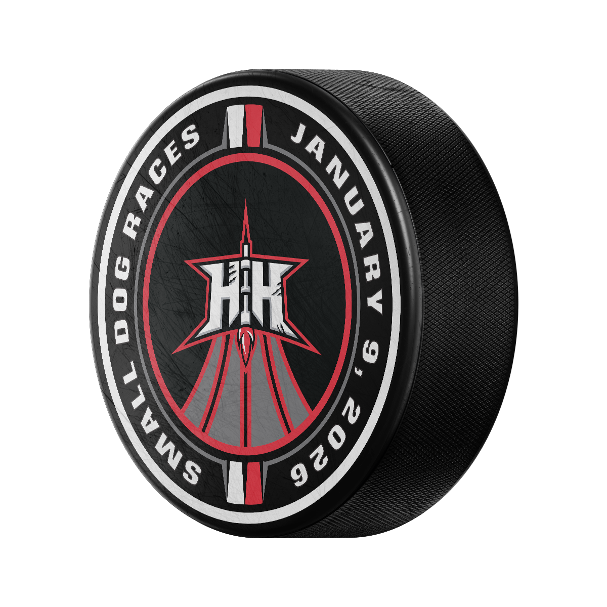 Small Dog Races Official Game Puck