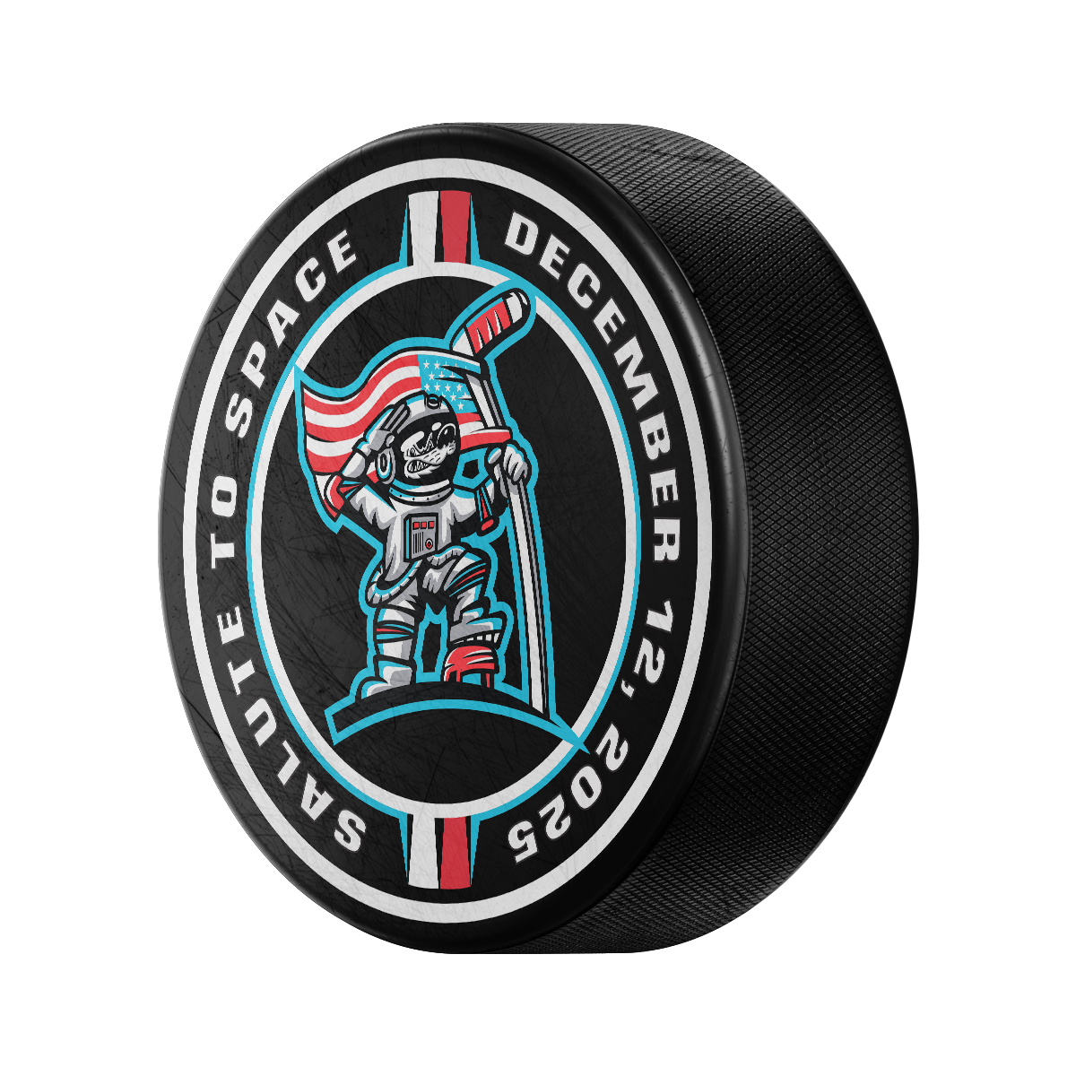 Space Night Official Game Puck