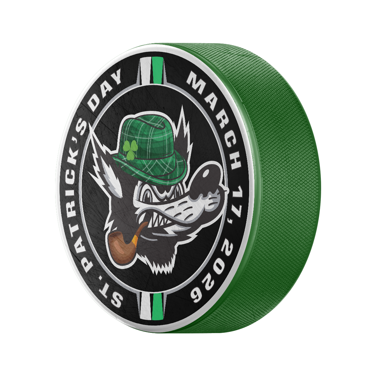St. Patrick's Day Game Puck