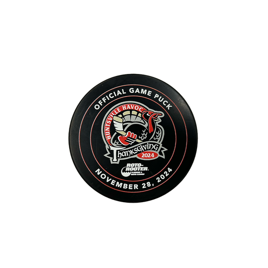 Thanksgiving Night Official Game Puck