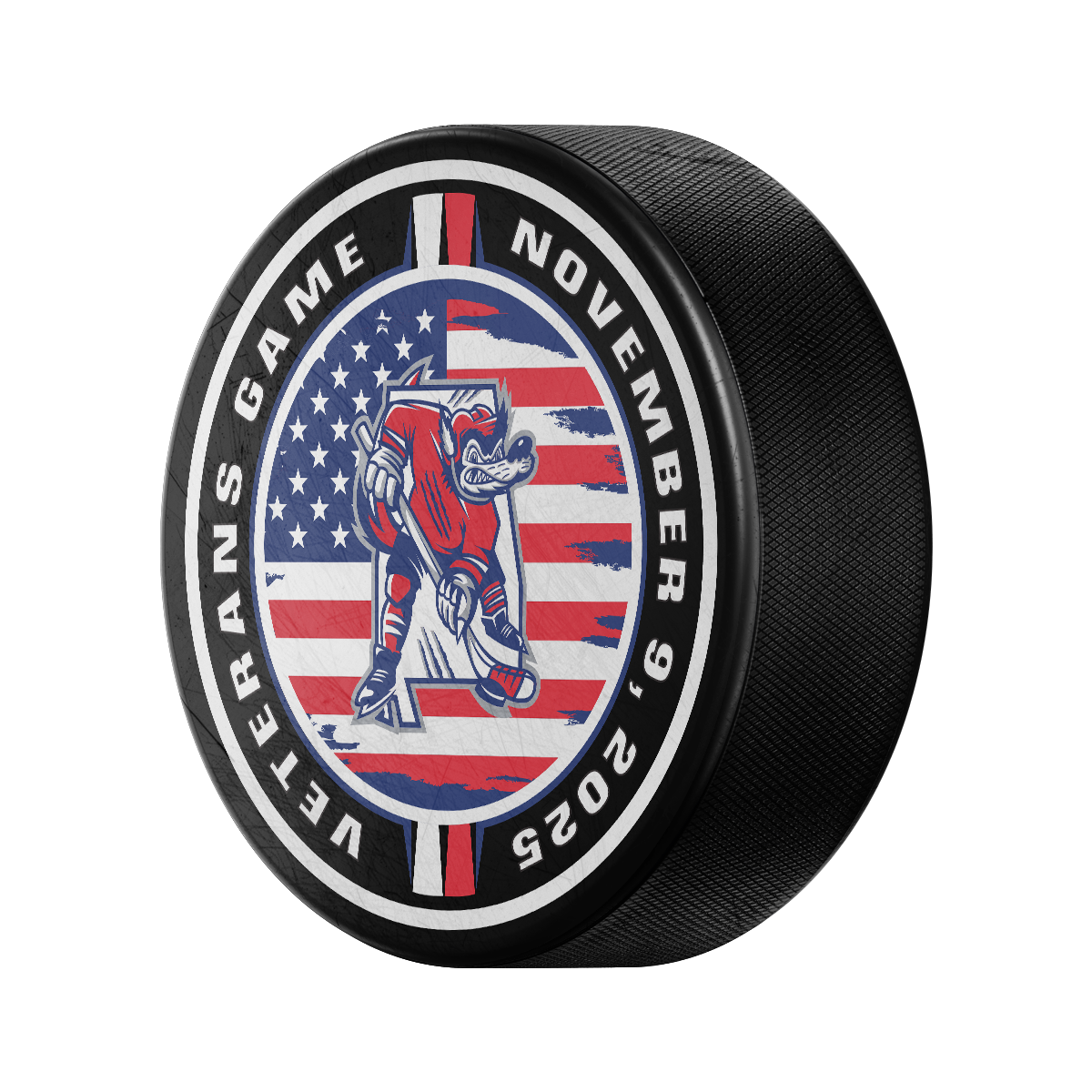 Veterans Game Official Game Puck