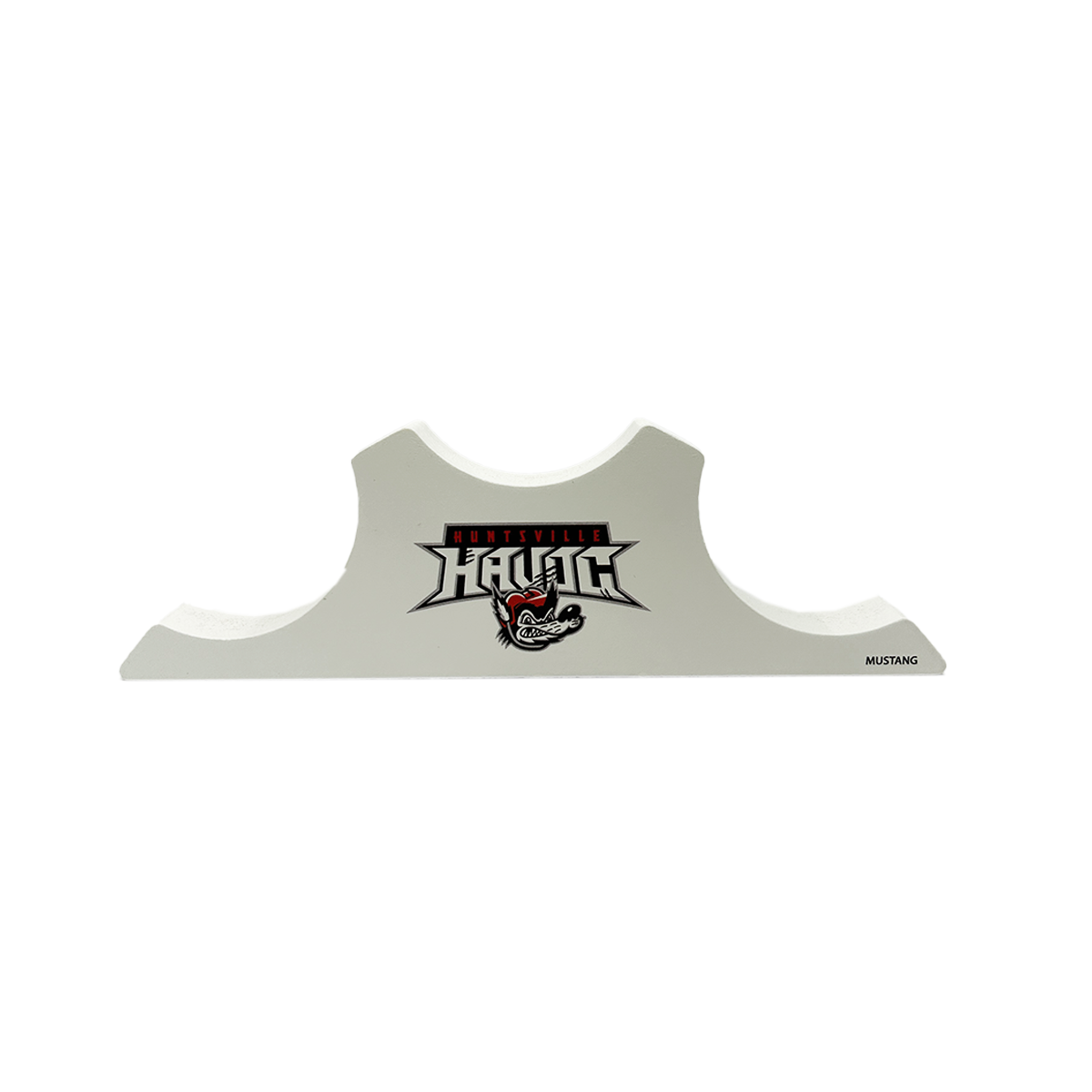Wordmark Wooden 3-Puck Podium Stand