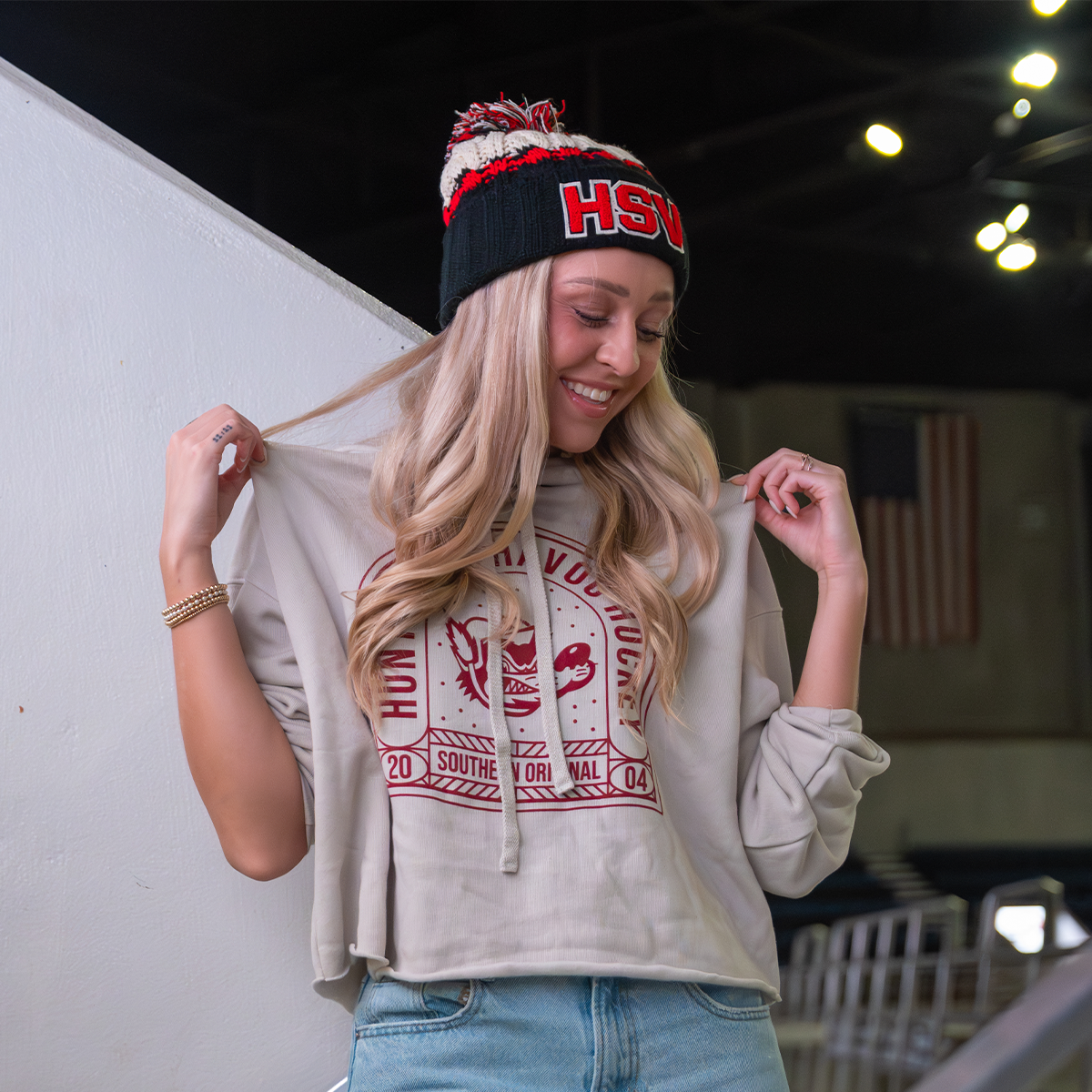 Stained Glass Women's Crop Hoodie