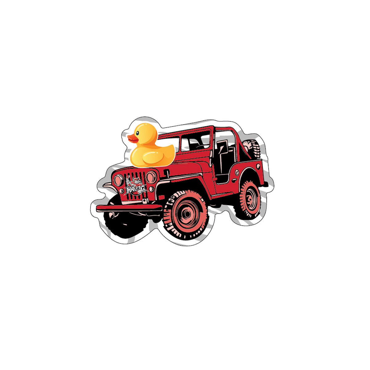 Beep Beep Primary Rugged Sticker
