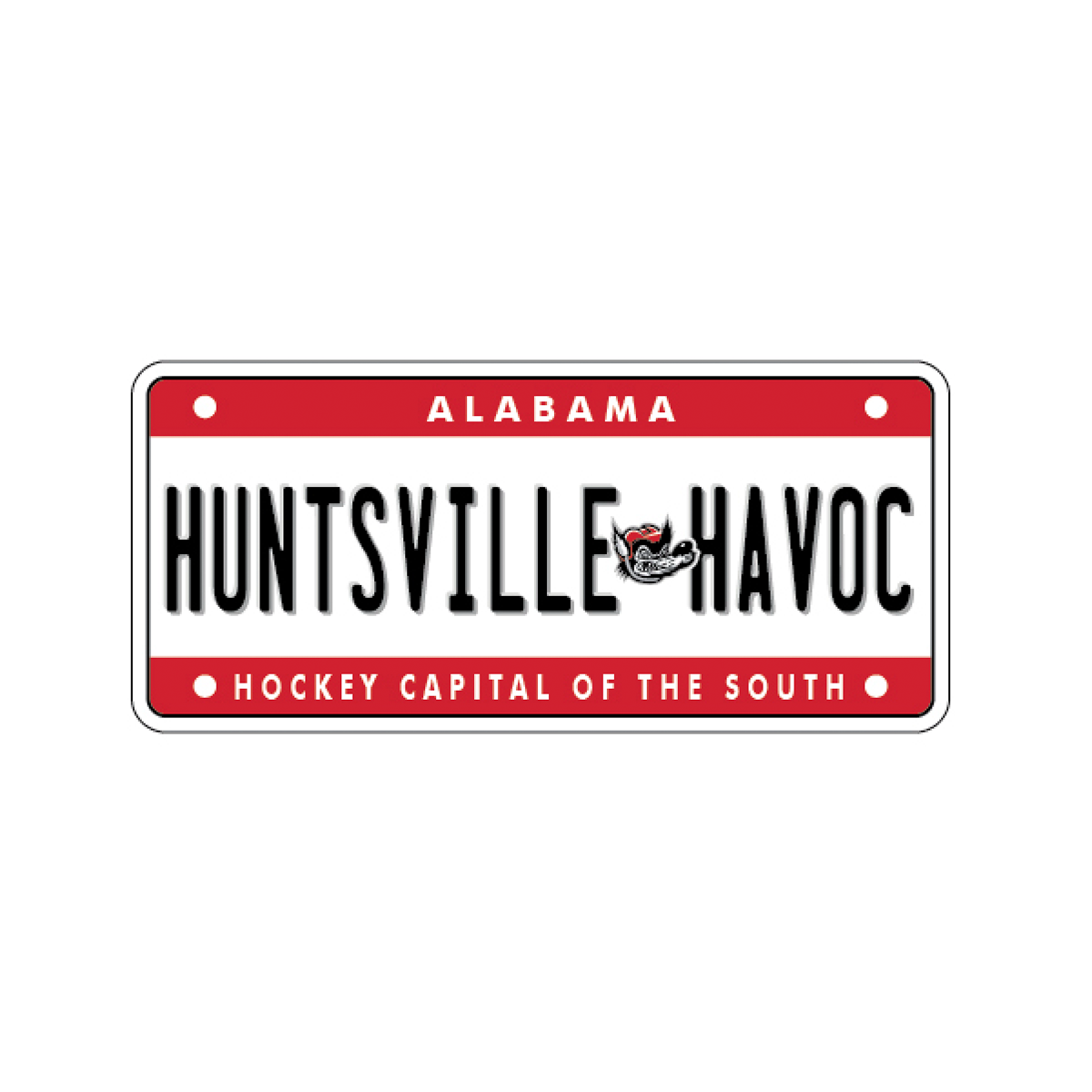 Havoc License Plate Rugged Sticker