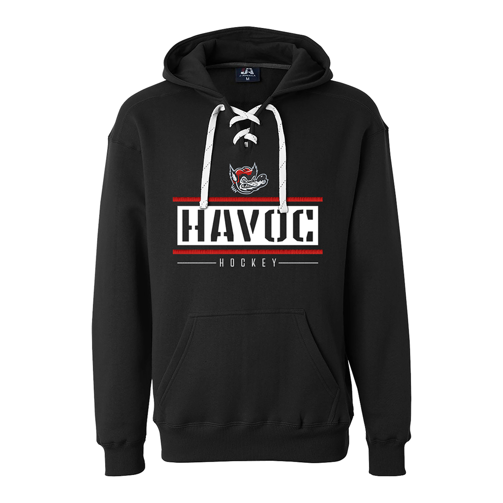 Havoc Hockey Stencil Premium Sport Lace Hoodie