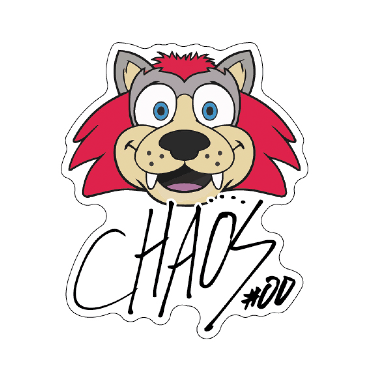 Signed Chaos Rugged Sticker