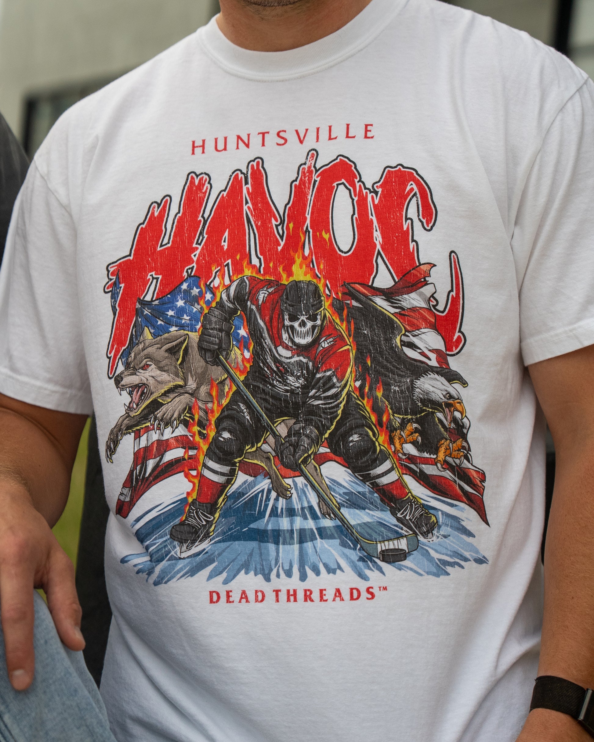 Dead Threads x Huntsville Havoc Freedom White T-Shirt