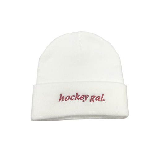 Hockey Gal Solid Cuff Knit Beanie