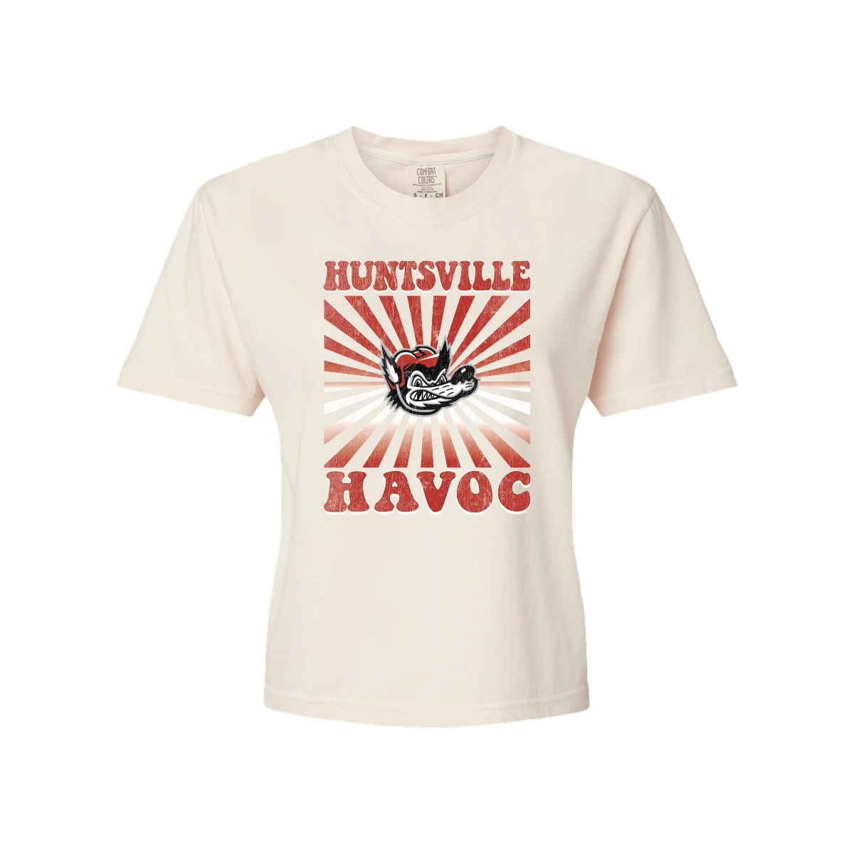 Retro Sunshine Crop Comfort Colors T-Shirt