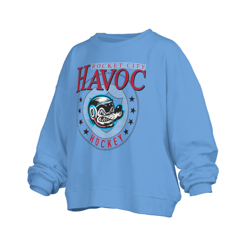 Rocket City Commander Preppy Seal Fleece Women's Crewneck